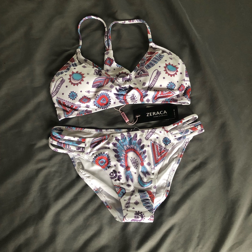 Zeraca Women’s Strap Side, halter bikini